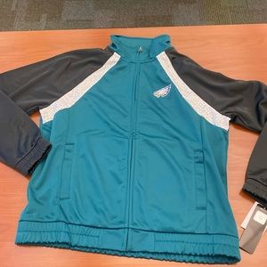 NFL Philadelphia Eagles women’s track jacket 🦅💚🤍🖤 size large